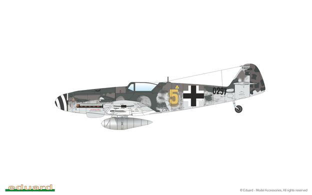 Збірна модель 1/48 літак Bf 109G-10 Mtt Regensburg ProfiPack edition Eduard 82119