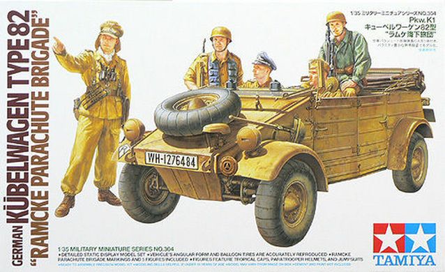 Сборная модель German Kübelwagen Type 82 Ramcke Parachute Brigade | 1:35 Tamiya 35304