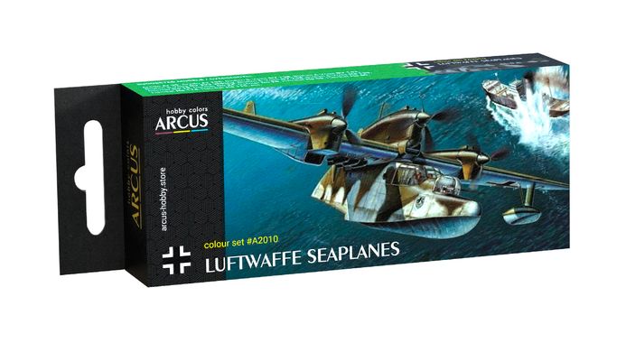 Set of acrylic paints Arcus Luftwaffe Seaplanes A2010