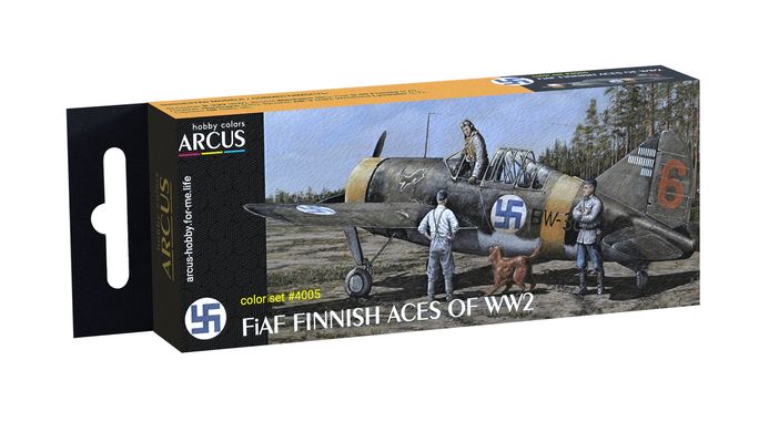 Набір емалевих фарб FiAF Finnish Aces of WW2 Arcus 4005