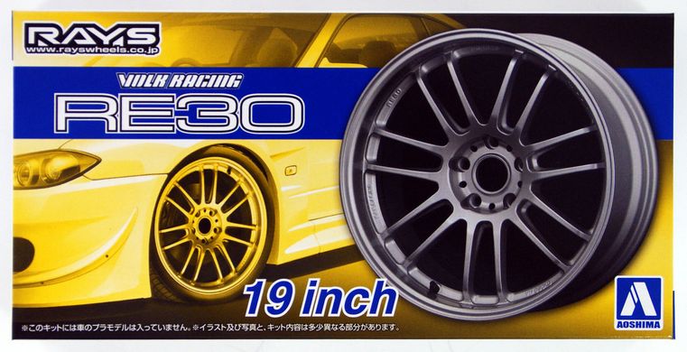 Сборная модель 1/24 комплект колес Volk Racing RE30 19inch Aoshima 05381, В наличии
