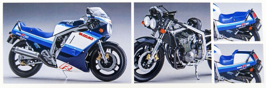 Сборная модель 1/12 мотоцикл Suzuki GSX-R750(G) (GR71G) 1986 Hasegawa 21507