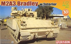 Assembled model 1/72 BMP M2A3 Bradley w/Interior Dragon 7610