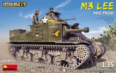 Сборная модель 1/35 M3 Lee Mid Prod. комплект с интерьером MiniArt 35209
