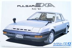 Сборная модель 1/24 автомобиль Nissan N12 Pulsar EXA '83 Aoshima 06272