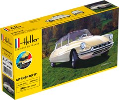 Сборная модель 1/43 автомобиль Citroën DS 19 - Стартовый набор Heller 56162