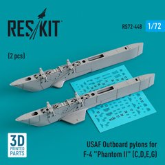 1/72 Scale Model USAF F-4 "Phantom II" Suspension Pylons (C,D,E,G) (2pcs) Reskit RS72-0448, In stock