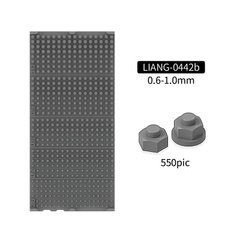 Масштабна модель гайки та болти моделі B 0.6-1.0mm LIANG-0442B, Немає в наявності