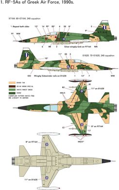 Збірна модель 1/48 винищувач RF-5A Recce Freedom Fighter Kinetic 48137