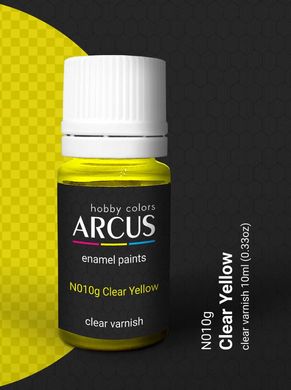 Емалевий лак прозорий жовтий Clear Yellow Varnish Arcus 010