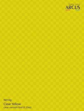 Емалевий лак прозорий жовтий Clear Yellow Varnish Arcus 010