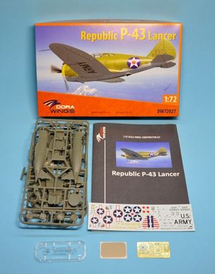 Збірна модель 1/72 літак Republic P-43 Lancer DW 72027