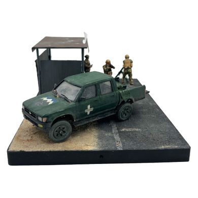 Ready-made diorama 1/35 Army pickup truck with mortar calculation 1102071