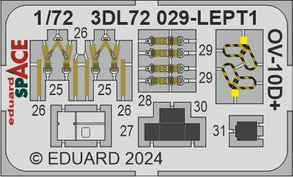 Kit 1/72 instrument panel and photoetch OV-10D+ SPACE ICM Eduard 3DL72029, In stock