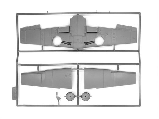 Сборная модель 1/48 Аэродром Люфтваффе IIСВ (Messerschmitt Bf 109F-4, Hs 126 B-1, Пилоты и техники ВВС Германии (7 фигур)) ICM DS4801