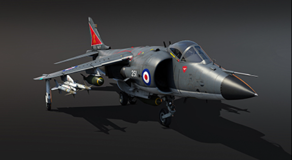 Сборная модель 1/48 военный самолет Harrier FRS1 40 ANN Falk Kinetic 48138
