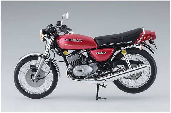 Збірна модель 1/12 мотоцикл Kawasaki KH400-A3/A4 1976/1977 Hasegawa 21720