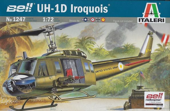 Збірна модель 1/72 гелікоптера Bell UH-1D Iroquois Italeri 1247