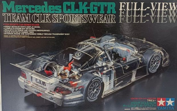 Збірна модель 1/24 автомобіль "Team CLK Sportswear" Mercedes-Benz CLK-GTR Tamiya 24206