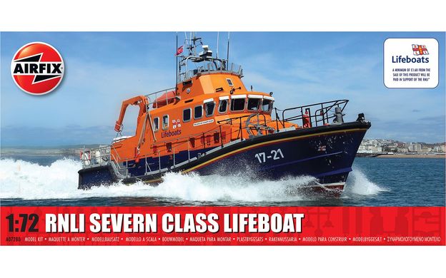 Prefab model 1/72 lifeboat RNLI Severn Class Lifeboat Airfix A07280