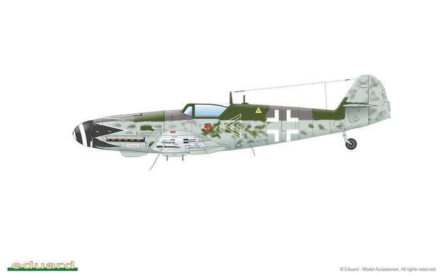 Assembled model 1/48 fighter Bf 109G-10 Erla Eduard 82164
