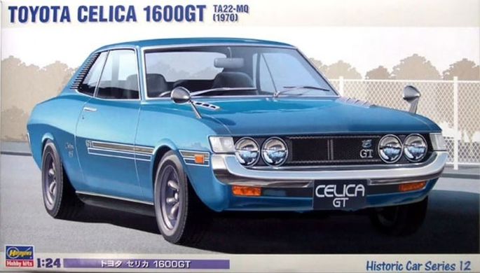 Збірна модель 1/24 автомобіля Toyota Celica 1600GT TA22-MQ 1970 Hasegawa HC12-21212