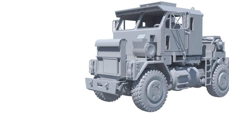 Сборная модель 1/72 из смолы 3D печать танковый тягач армии США Oshkosh M1070 BOX24 72-032