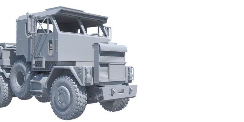 Сборная модель 1/72 из смолы 3D печать танковый тягач армии США Oshkosh M1070 BOX24 72-032