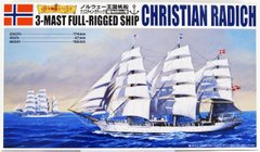 Сборная модель 1/350 парусное судно Christian Radich Aoshima 05656
