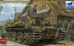 Збірна модель 1/35 німецький легкий танк Pz.Kpfw.I Ausf.F (VK18.01) Bronco CB35143