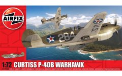 Сборная модель американский истребитель Curtiss P-40B Warhawk Airfix 01003B