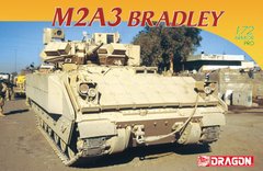 Assembled model 1/72 infantry fighting vehicle M2A3 Bradley Dragon 7623