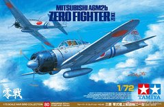 Збірна модель 1/72 літака Mitsubishi A6M2b Zero Fighter (Zeke) Tamiya 60780