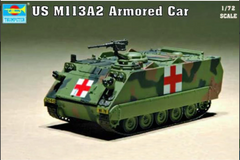 Assembled model 1/72 armored personnel carrier US M113A2 Armored Car Trumpeter 07239