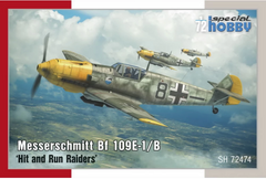 Assembled model 1/72 aircraft Messerschmitt Bf 109E-1/B 'Hit and Run Raiders' Special Hobby 72474