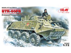 Assembled model 1/72 BTR-60PB, armored personnel carrier ICM 72911