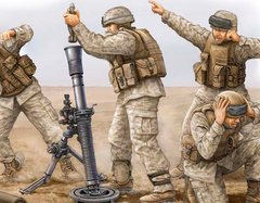 Збірна модель 1/35 фігури сучасна команда морської піхоти США M252 U.S.Marine Team Trumpeter 00423