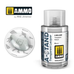 Transparent varnish A-STAND Transparent Medium Ammo Mig 2400