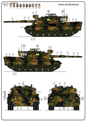 Збірна модель 1/35 танк Leopard 1A4 Стартовий набір Heller 57126