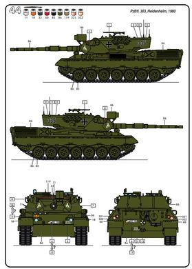 Збірна модель 1/35 танк Leopard 1A4 Стартовий набір Heller 57126