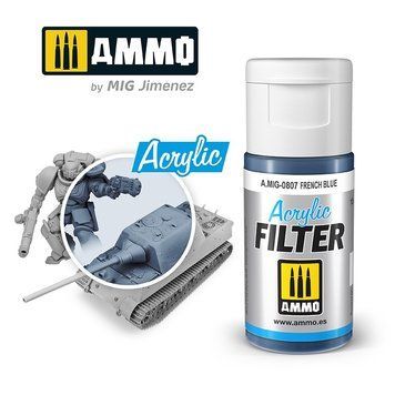 Acrylic filter French blue FILTER (French Blue) Ammo Mig 0807