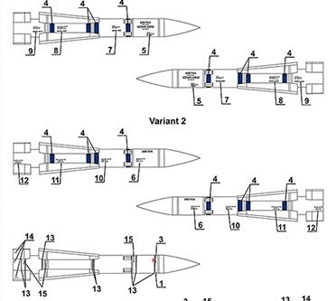 Decal 1/72 technical inscriptions for US air-to-air missiles AIM-54A Phoenix Foxbot 72-06, In stock