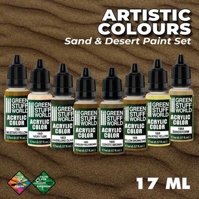 Set of acrylic paints - Sand and desert Green Stuff World 10125