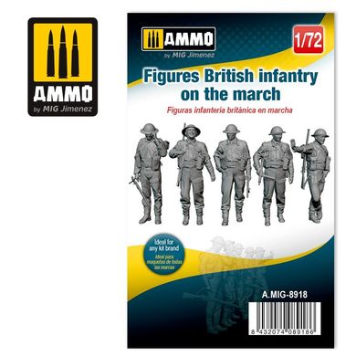 Фигуры 1/72 британская пехота на марше Ammo Mig 8918