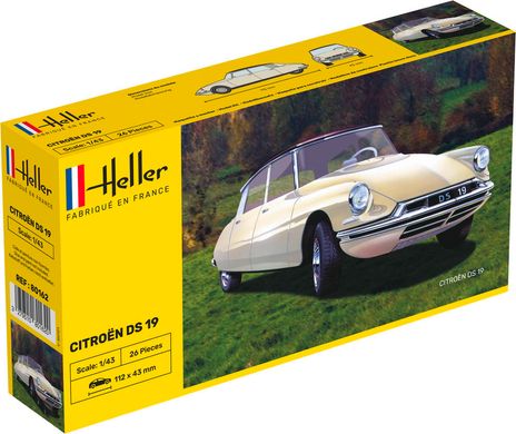 Сборная модель 1/43 автомобиль Citroën DS 19 Heller 80162