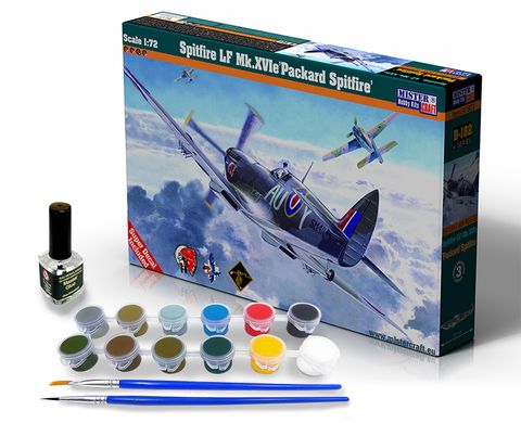 Збірна модель 1/72 літак Spitfire LF Mk.XVIe 'Packard Spitfire' - Model Set MisterCraft D182s