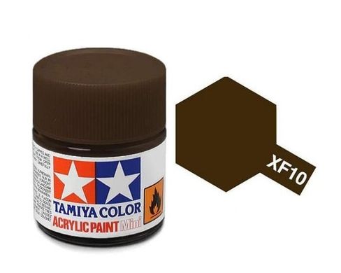 Акрилова фарба XF10 коричнева (Brown) 10мл Tamiya 81710