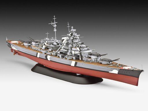 Сборная модель 1/700 военный корабль Battleship Bismarck Revell 05098
