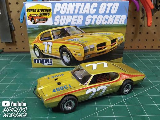 Сборная модель автомобиля 1970 Pontiac Gto Super Stocker MPC 00939 1:25