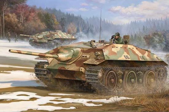 Збірна модель 1/35 німецький важкий винищувач танків Е-25 2-в-1 Trumpeter 00383